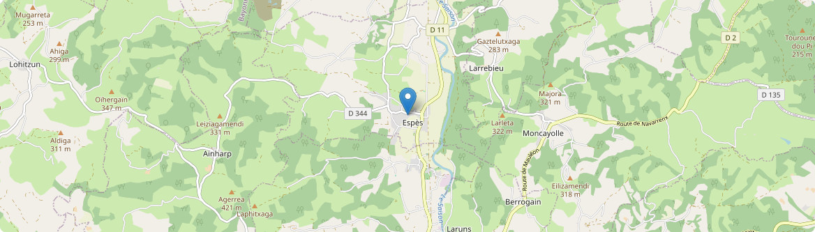 Espès-Undurein - Carte
