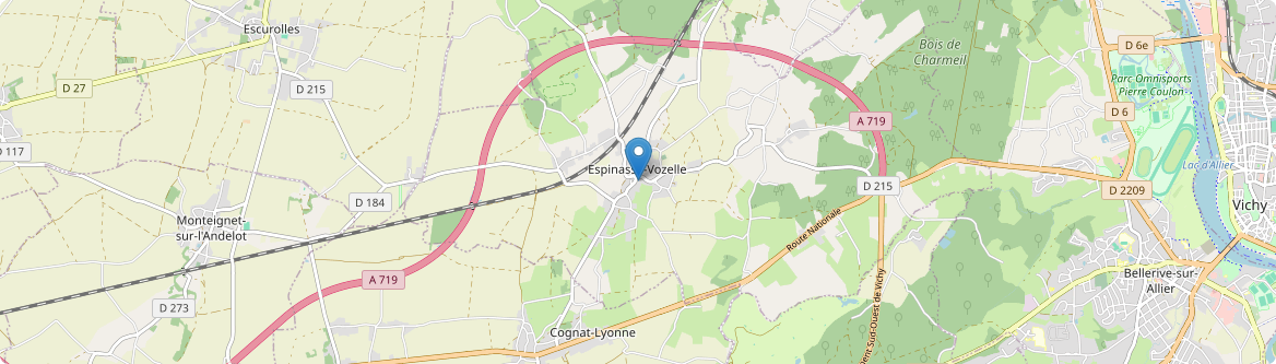 Espinasse-Vozelle - Carte