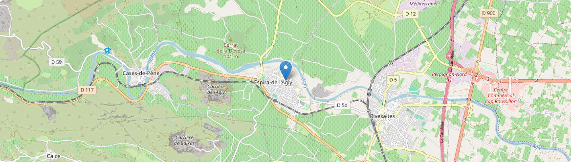 Espira-de-l'Agly - Carte