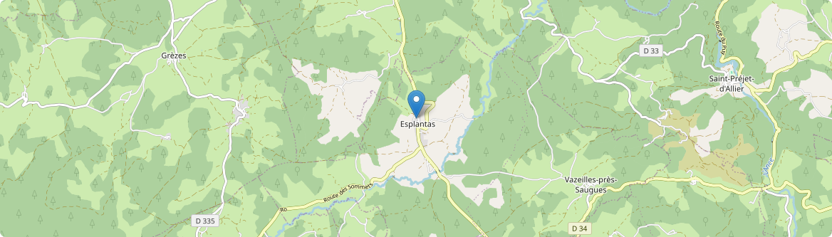 Esplantas-Vazeilles - Carte