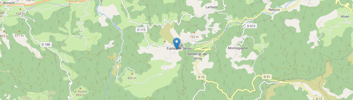 Esplas-de-Sérou - Carte