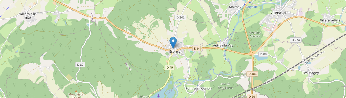 Esprels - Carte