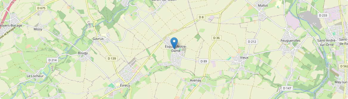 Esquay-Notre-Dame - Carte