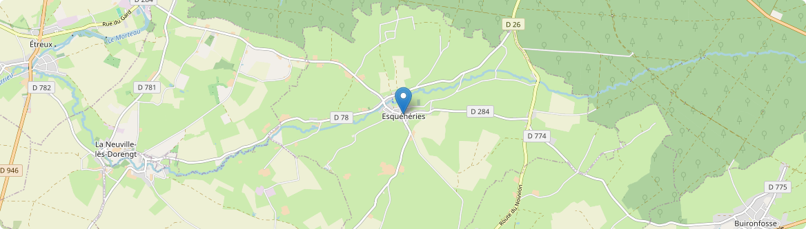 Esquéhéries - Carte