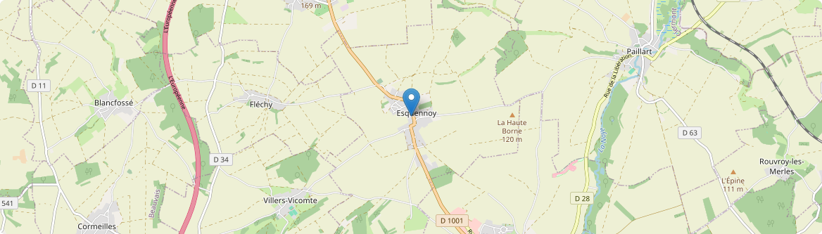 Esquennoy - Carte