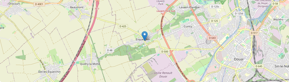 Esquerchin - Carte