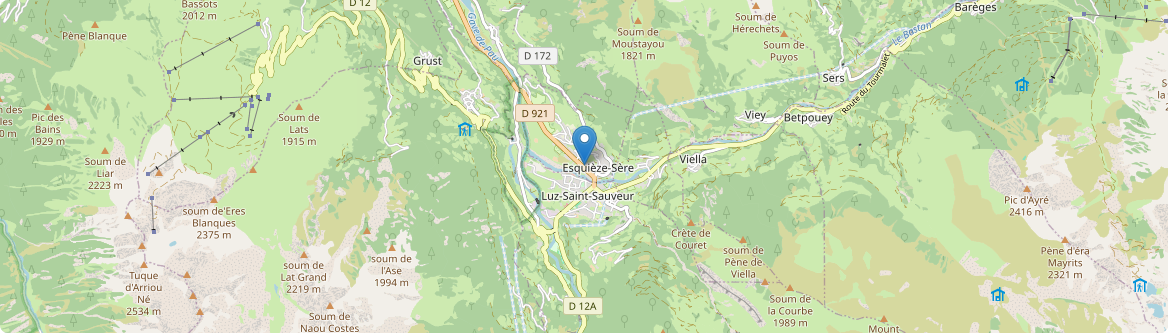 Esquièze-Sère - Carte