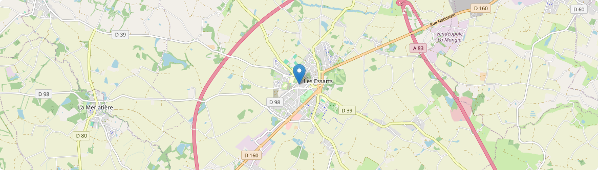 Essarts en Bocage - Carte