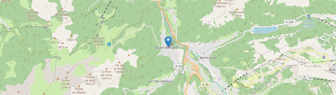 Essert-Romand - Carte
