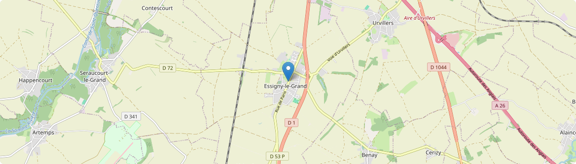 Essigny-le-Grand - Carte