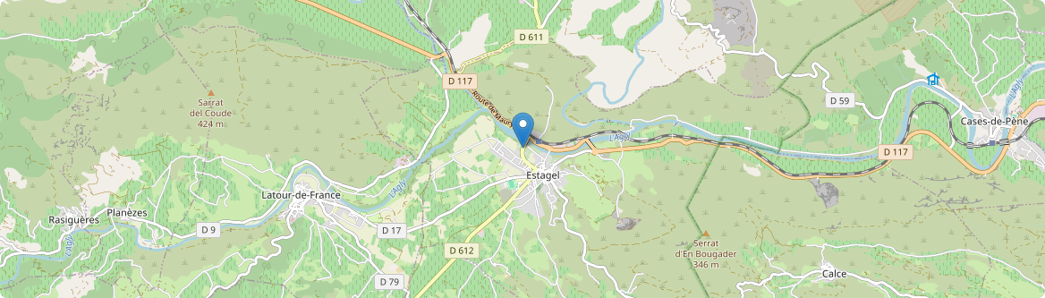 Estagel - Carte