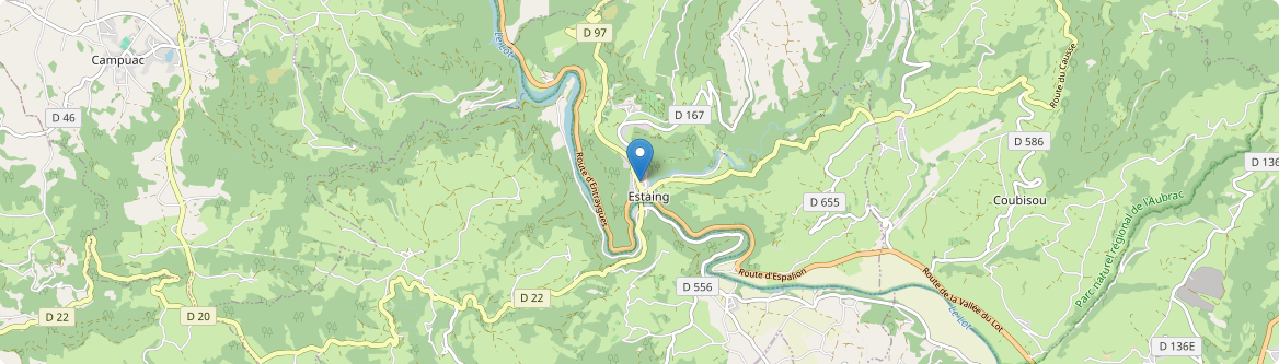 Estaing - Carte