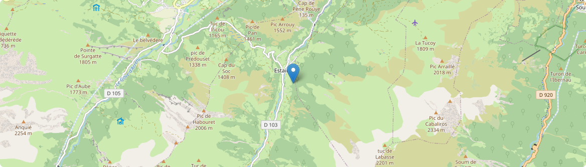 Estaing - Carte