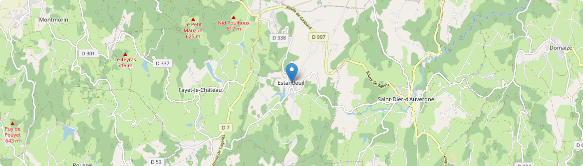 Estandeuil - Carte