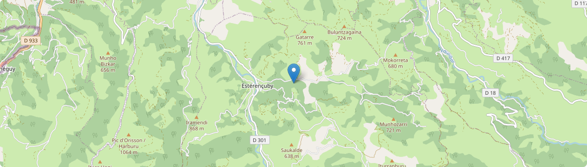 Estérençuby - Carte