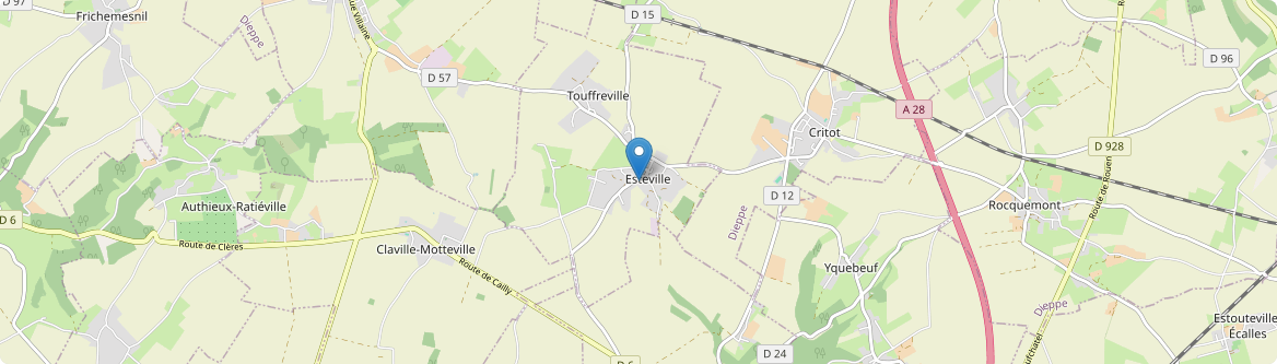 Esteville - Carte