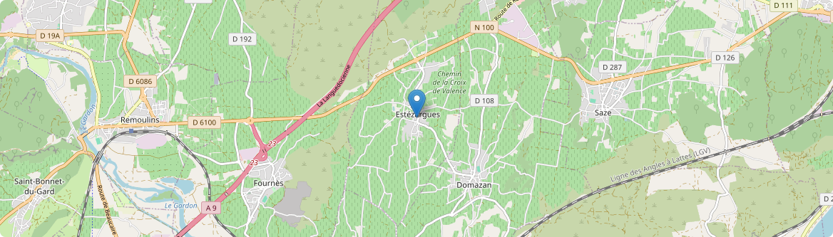 Estézargues - Carte