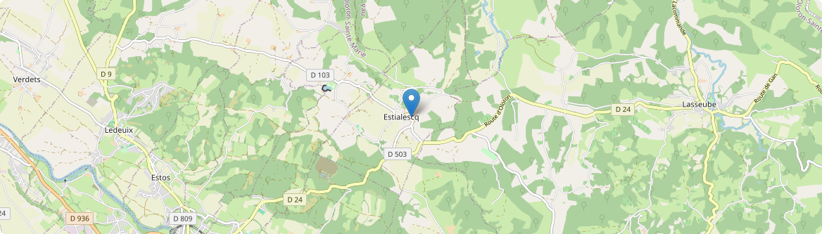 Estialescq - Carte