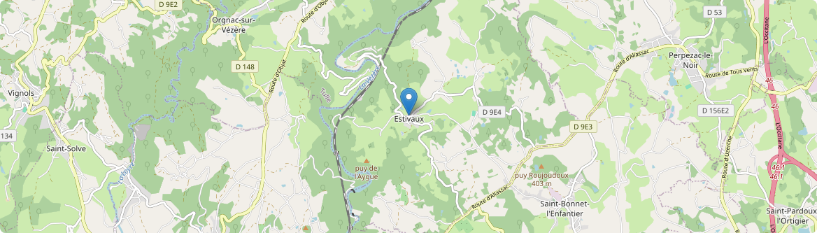 Estivaux - Carte
