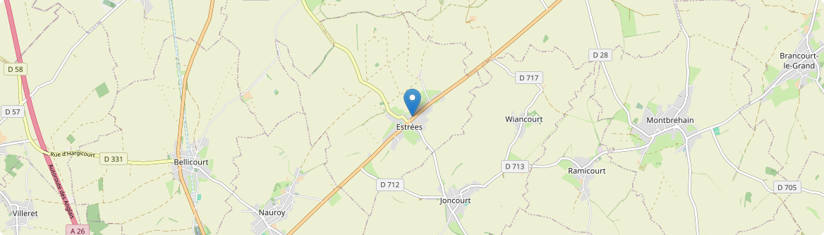Estrées - Carte