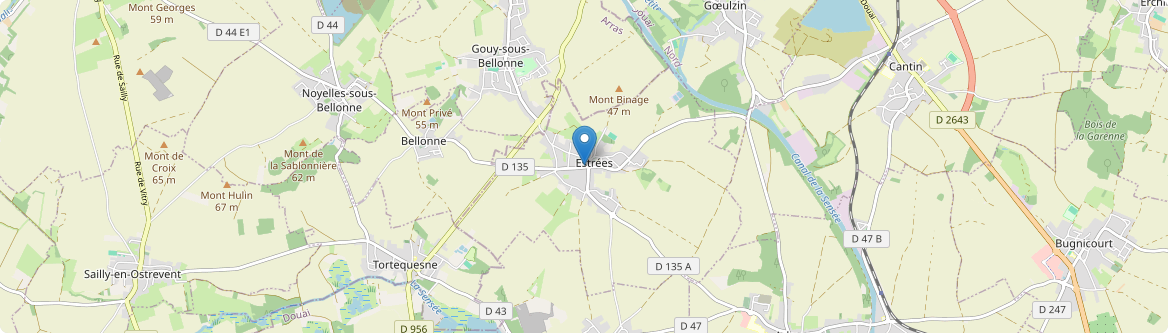 Estrées - Carte