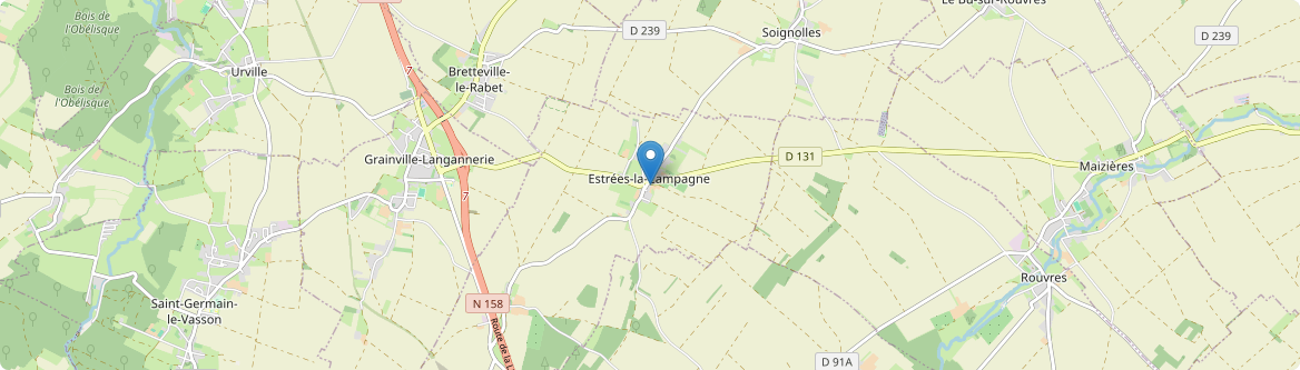 Estrées-la-Campagne - Carte