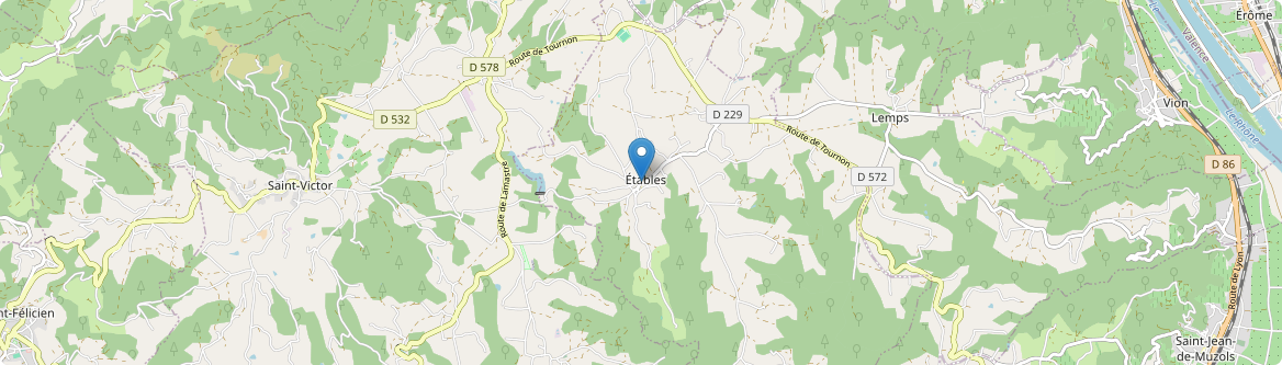 Étables - Carte