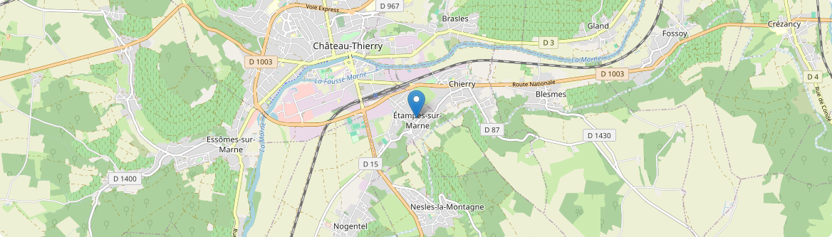 Étampes-sur-Marne - Carte