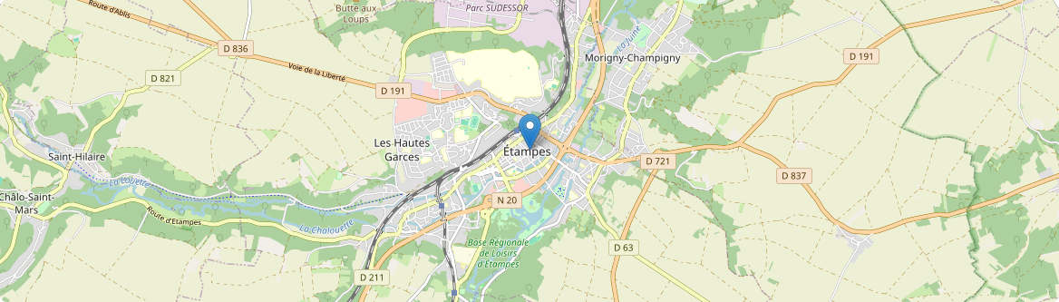 Étampes - Carte
