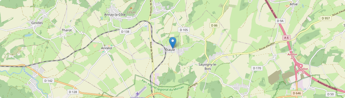 Étaule - Carte