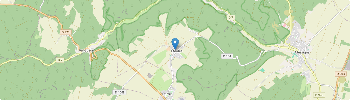 Étaules - Carte