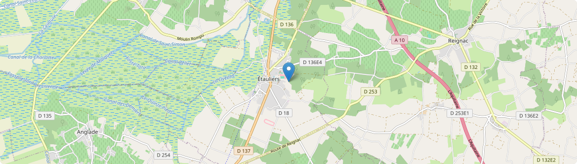 Étauliers - Carte