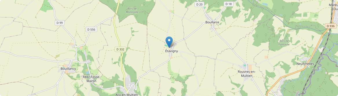 Étavigny - Carte