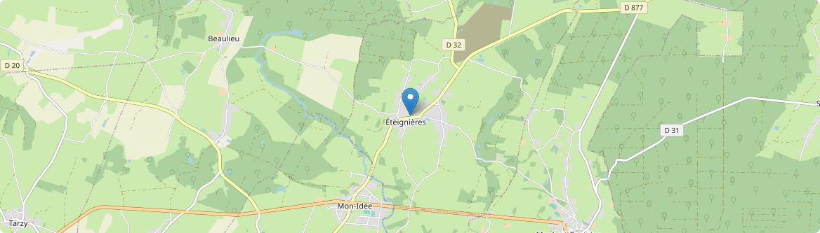 Éteignières - Carte