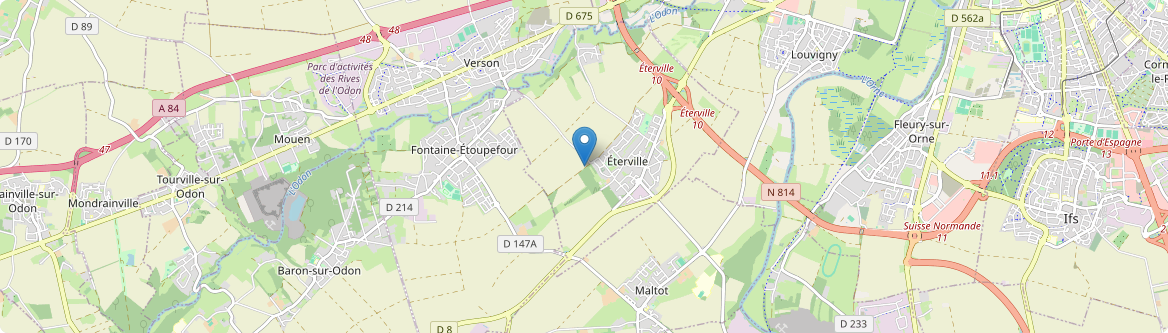 Éterville - Carte