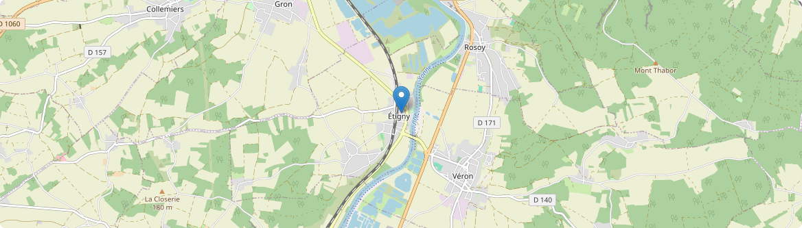 Étigny - Carte