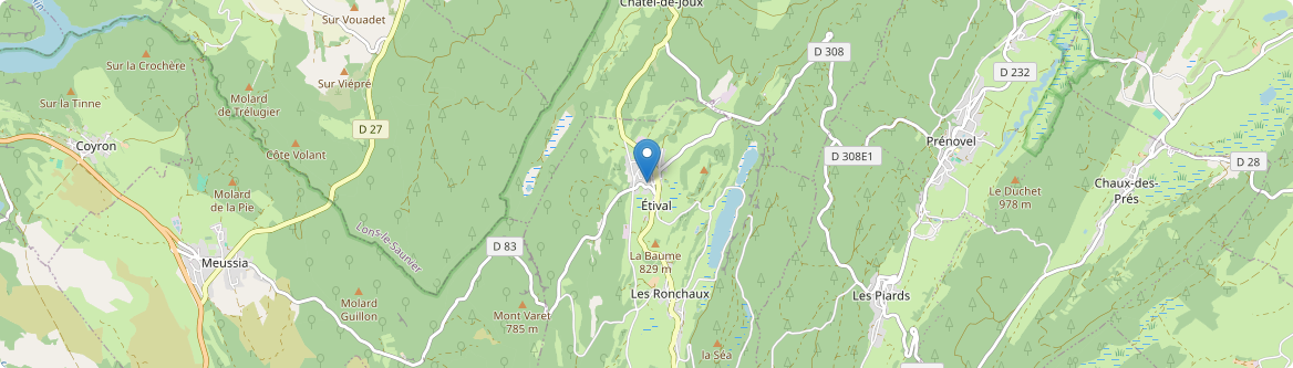 Étival - Carte