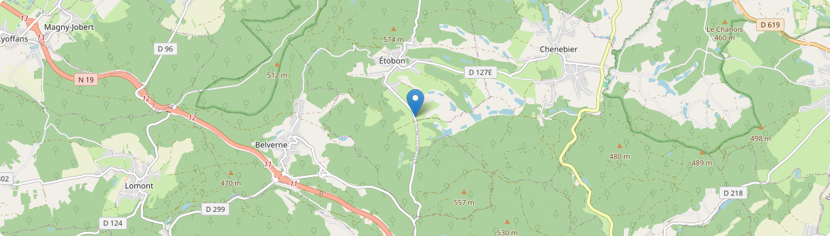 Étobon - Carte