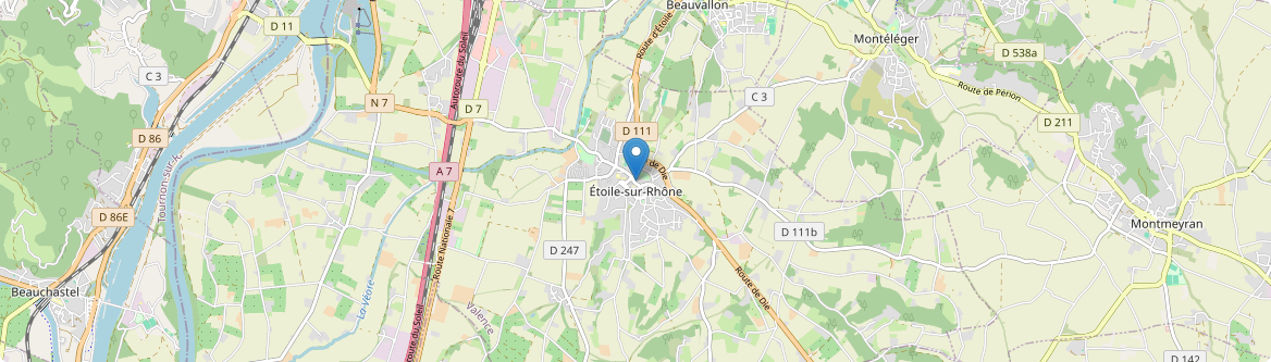 Étoile-sur-Rhône - Carte
