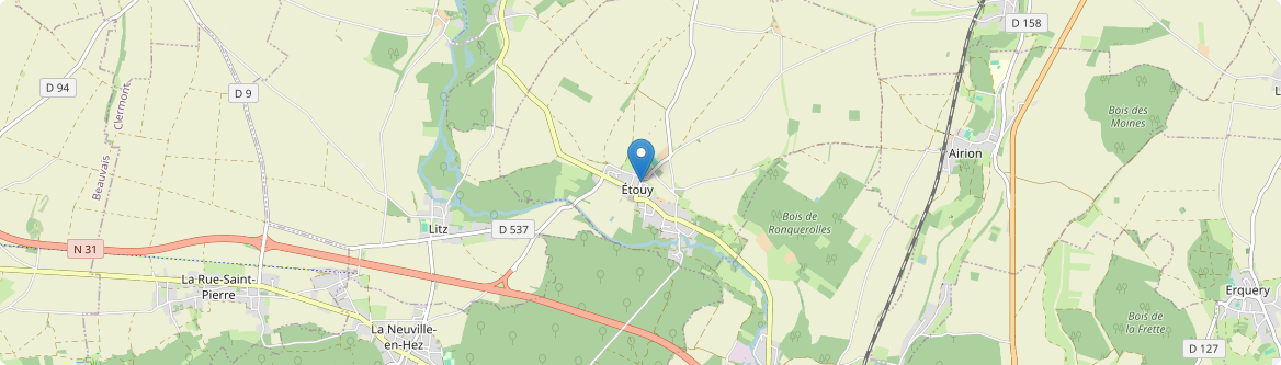 Étouy - Carte