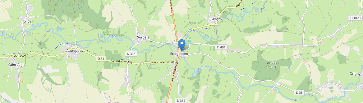 Étréaupont - Carte