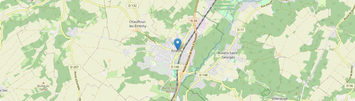 Étréchy - Carte