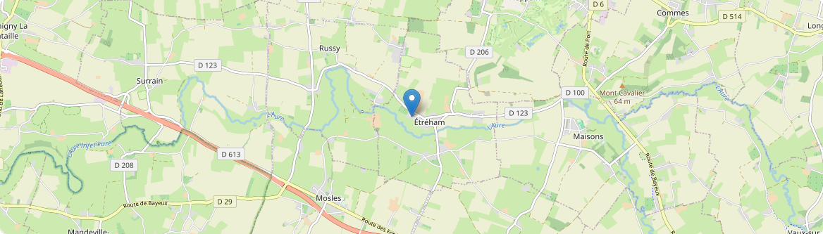 Étréham - Carte
