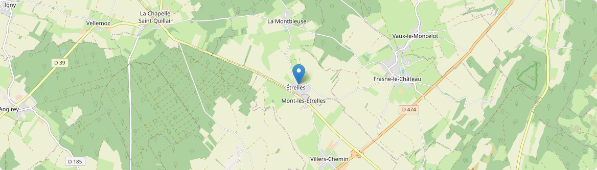 Étrelles-et-la-Montbleuse - Carte