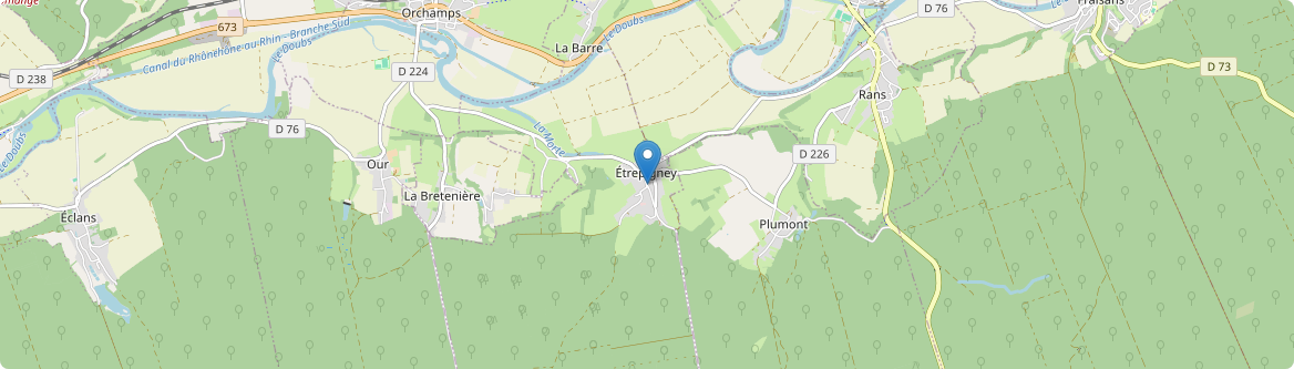 Étrepigney - Carte