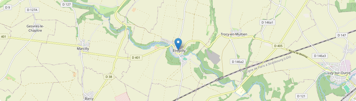 Étrépilly - Carte