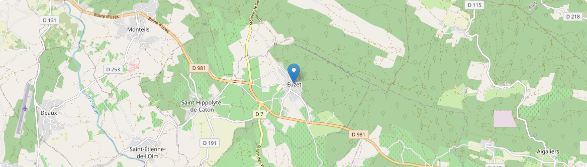 Euzet - Carte