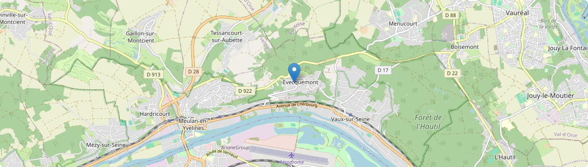 Évecquemont - Carte