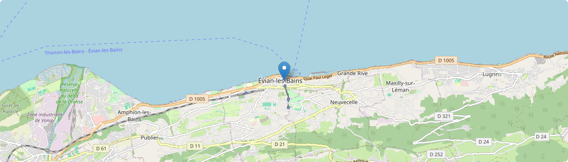 Évian-les-Bains - Carte