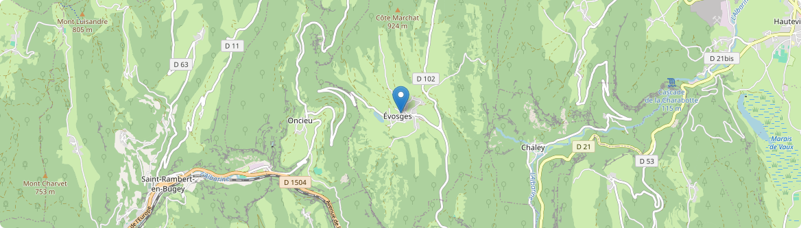 Évosges - Carte